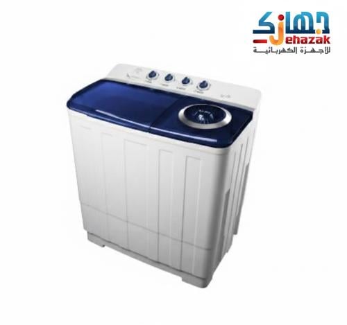 غسالة حوضين فالكون 7 كيلو ابيض غطاء ازرق FL807TW