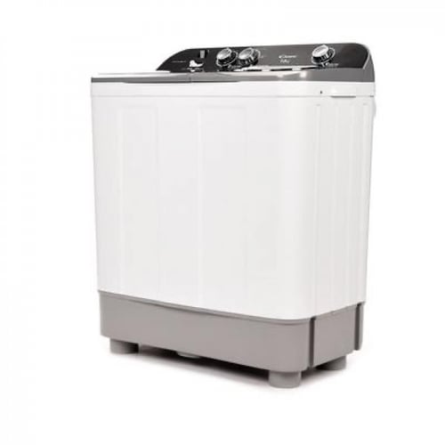 غسالة كاندي حوضين 10 كيلو – أبيض/رمادي