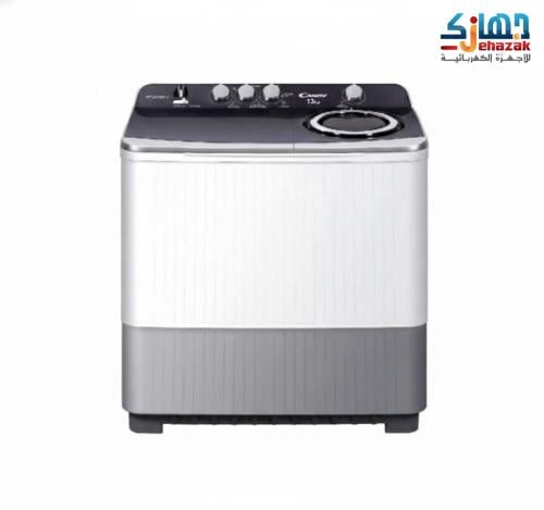 غسالة كاندي حوضين 10 كيلو – أبيض/رمادي