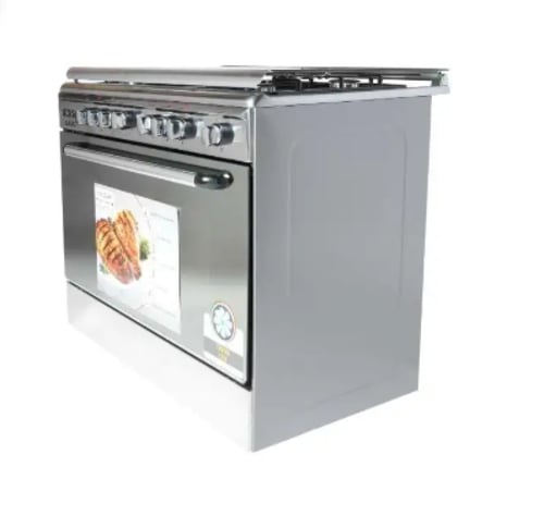 فرن بيسك غاز 5 عين، 60*90 سم، إشعال ذاتي، شواية دو...