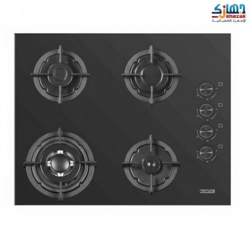 سطح بلت ان غاز كومتيل 4 عيون 65 سم اسود زجاجى (ترك...