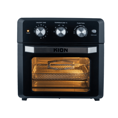 فرن وقلاية هوائية كيون 18 لتر 1500 وات أسود كود ال...