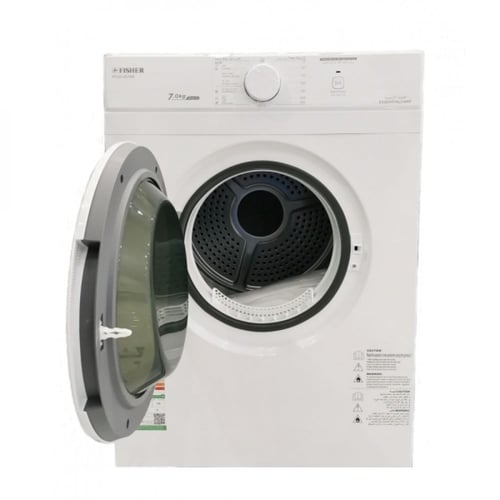 نشافة ملابس فيشر 7 كيلو – تجفيف بخار – أبيض