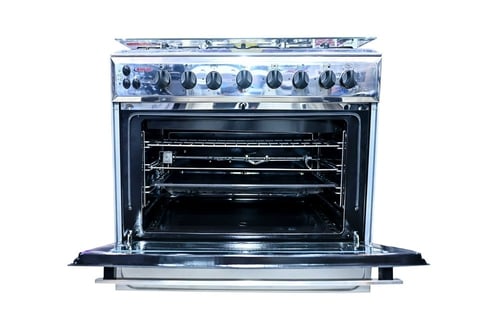 فرن غاز رسلان 5 عيون 60×90 استيل جوانب سلفر امان ك...