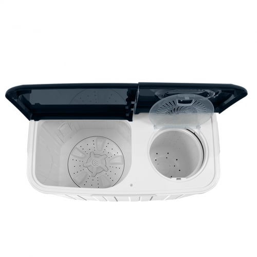 غسالة 10 كيلو حوضين تي سي ال – ابيض/رصاصي