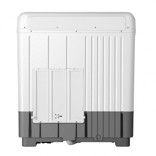 غسالة 10 كيلو حوضين تي سي ال – ابيض/رصاصي