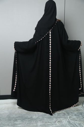 عباية قماش كوبراء مع تحديد كلفه امام وخلف وتحت