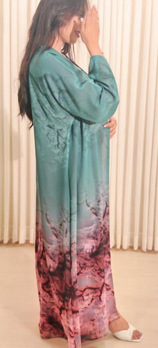 عباية الوان مبطن طرحة من درة ميسان!