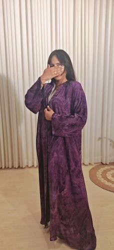 عبايه حريمى صيفى مموج بطانة من درة ميسان!