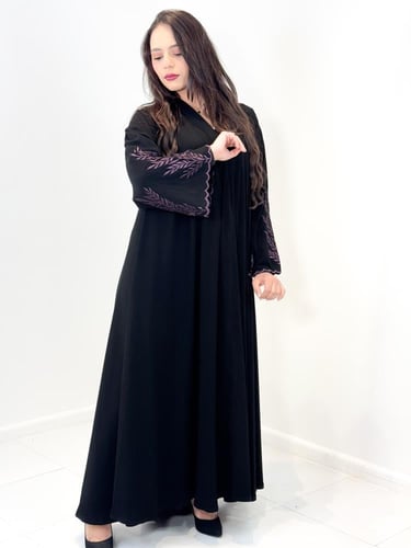 عباية دبل كلوش قماش شموخ