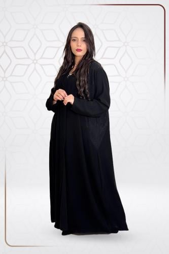 عباية نص كلوش قماش ملكي