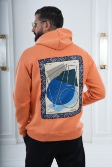 Oversized Orange Hoodie