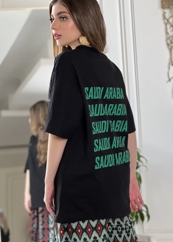 تي شيرت Saudi Arabia أسود