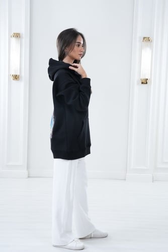 Oversized Black Hoodie