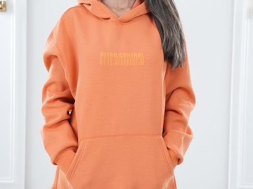 Oversized Orange Hoodie بلوفر باللون البرتقالي