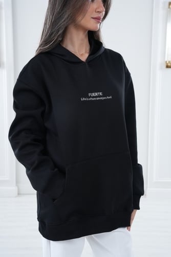 Oversized Black Hoodie