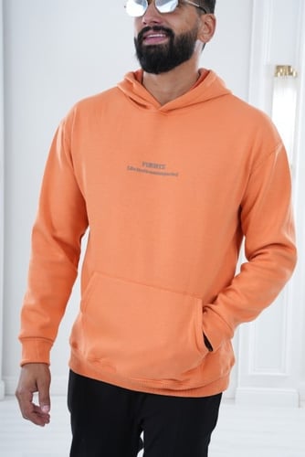 Oversized Orange Hoodie