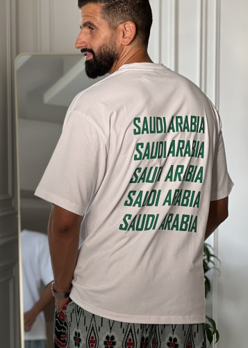 تي شيرت Saudi Arabia أبيض