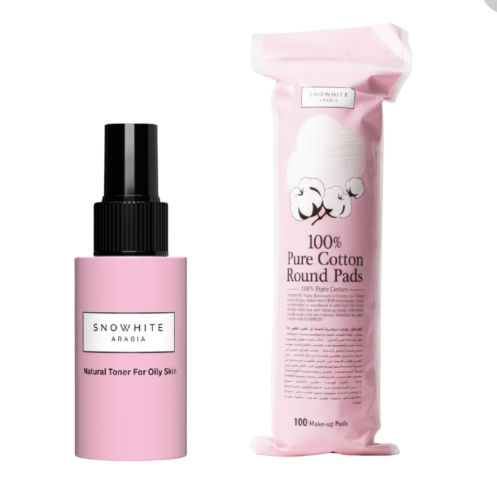 سنوايت بكج تونر البشرة الجافة مع قطن الوجه من القط...