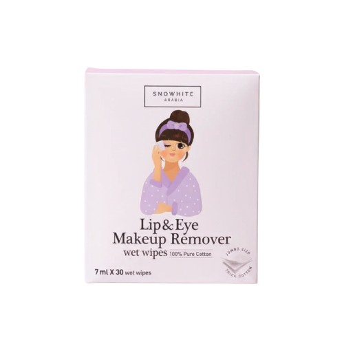 سنوايت مزيل مكياج من القطن الطبيعي 100٪ بخلاصات كو...