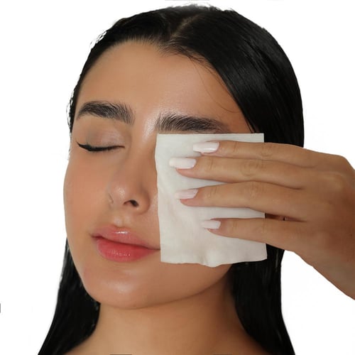 سنوايت مزيل مكياج من القطن الطبيعي 100٪ بخلاصات كو...