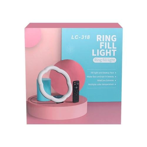 رينج لايت راقي اضاءة مع حامل جوال حجم صغير مع جاهز...