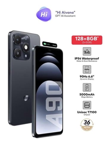 ايتل A90 ذاكرة 128 جيجابايت 8 جيجا رام