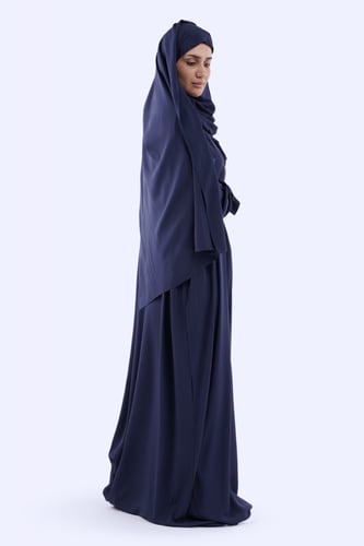 شرشف صلاة آيات سادة رايون الفاخر كحلي