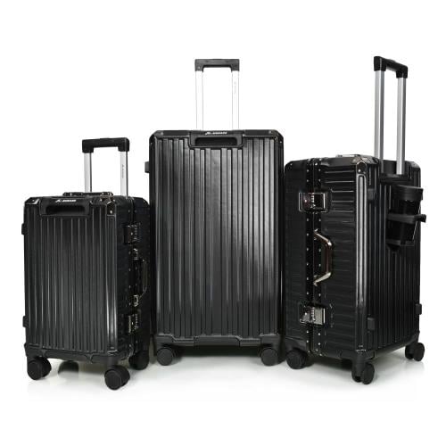 طقم شنط سفر ثلاثة قطع ABS مع إطار و زوايا ألومنيوم...