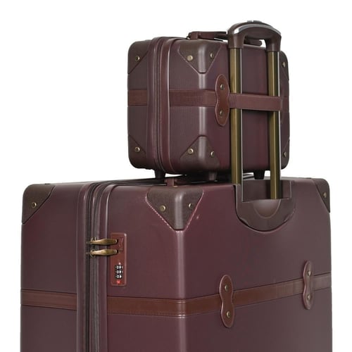 شنط سفر فايبر كلاسيكية – طقم 7 قطع لون كوفي