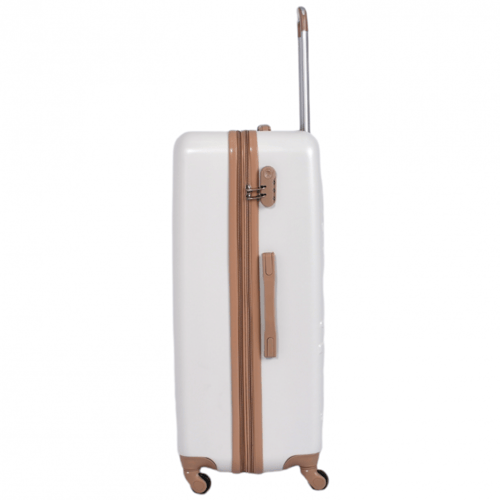 شنط سفر فايبر 4 قطع شكل مشجر لون بيج