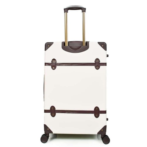 شنط سفر فايبر كلاسيكية – طقم 4 قطع باللون الأبيض و...