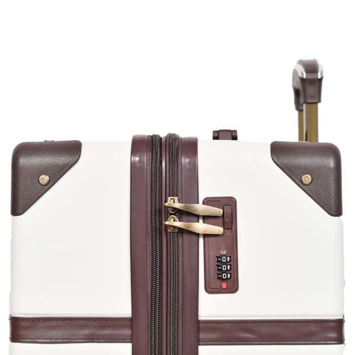 شنط سفر فايبر كلاسيكية – طقم 4 قطع باللون الأبيض و...