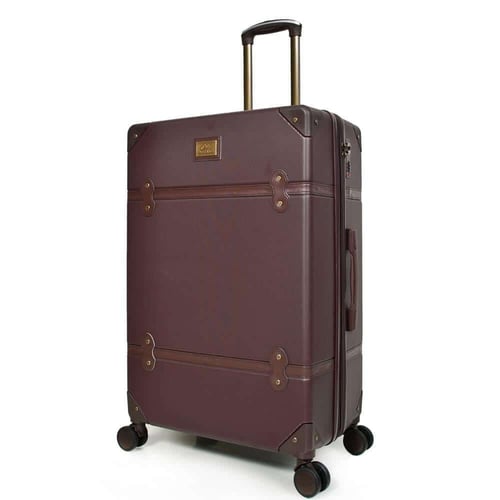 شنط سفر فايبر كلاسيكية – طقم 4 قطع لون كوفي