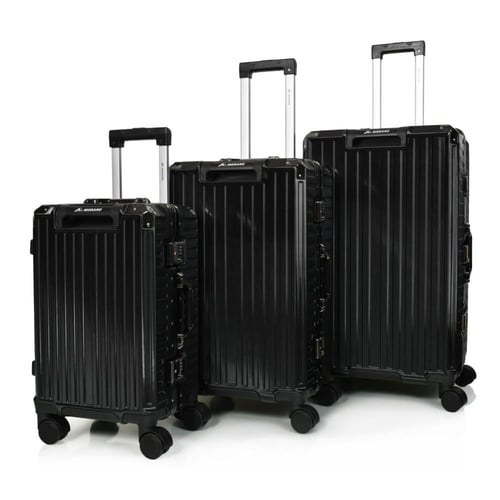 طقم شنط سفر ثلاثة قطع ABS مع إطار و زوايا ألومنيوم...