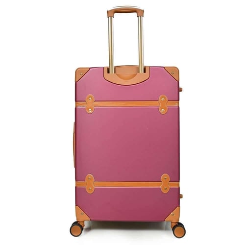 شنط سفر فايبر كلاسيكية – طقم 4 قطع لون عودي