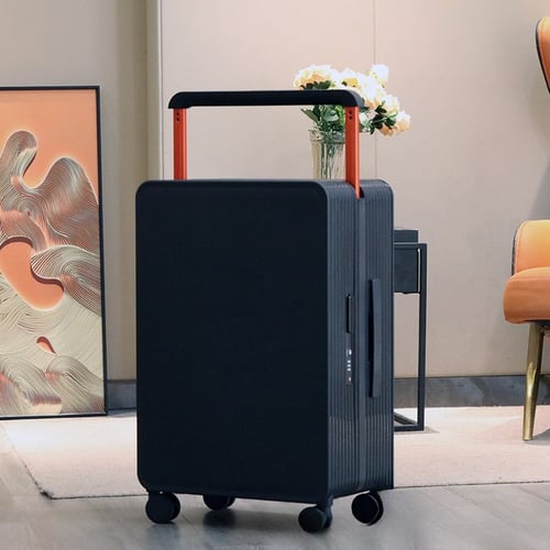 شنطة سفر صلبة Unisex مقاس وسط لون أسود 24 إنش بتصم...