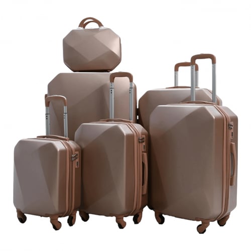 مورانو مجموعة حقائب سفر بعجلات دوارة مكونة من 6 قط...