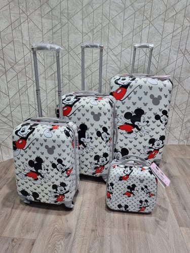 شنط سفر ميكي ماوس 4 قطع 3 الوان