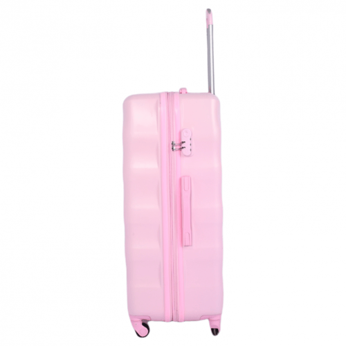 شنط فايبر مموج 5 قطع لون وردي