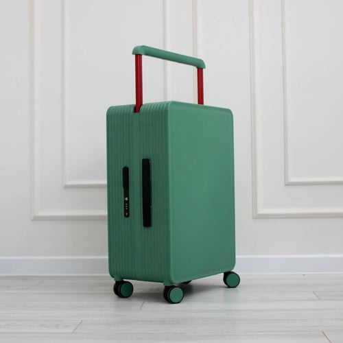 شنطة سفر صلبة Unisex مقاس وسط لون أخضر 24 إنش بتصم...