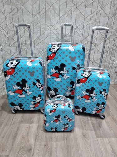 شنط سفر ميكي ماوس 4 قطع 3 الوان