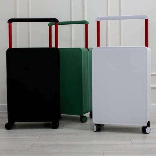 شنطة سفر صلبة Unisex مقاس وسط لون أخضر 24 إنش بتصم...