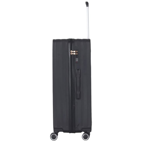 حقائب سفر طقم مكون من فايبر 5 قطع لون أسود