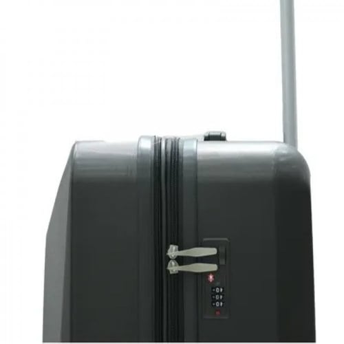 مورانو مجموعة شنط سفر بتصميم سادة 5 قطع رمادي غامق...