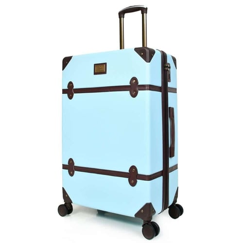 شنط سفر فايبر كلاسيكية – طقم 4 قطع لون سماوي