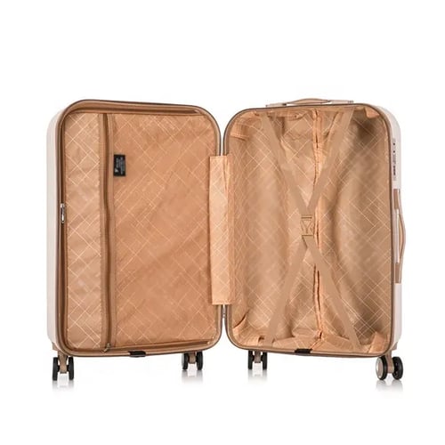 حقائب سفر طقم مقلم مكون من فايبر 6 قطع لون بيج كاك...