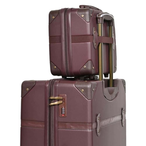 شنط سفر فايبر كلاسيكية – طقم 4 قطع لون كوفي