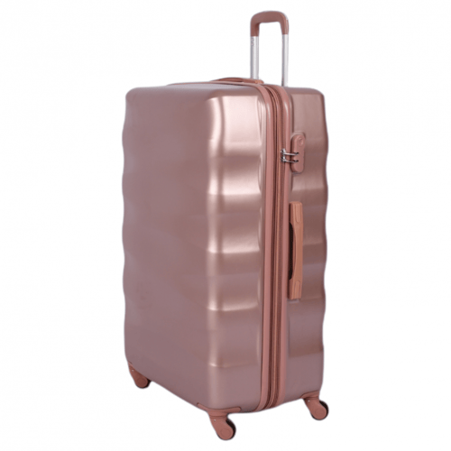 شنط فايبر مموج 5 قطع لون روز جولد