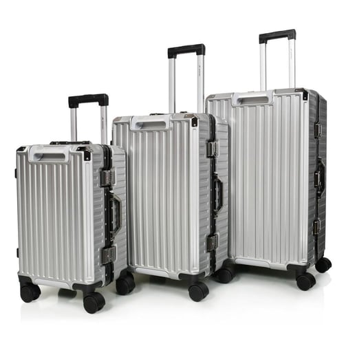 طقم شنط سفر ثلاثة قطع ABS مع إطار و زوايا ألومنيوم...
